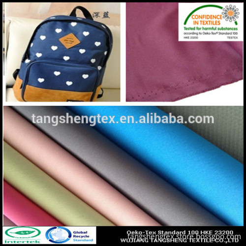 100%Recycled polyester pongee fabric 240T pu coated/RPET pongee fabric